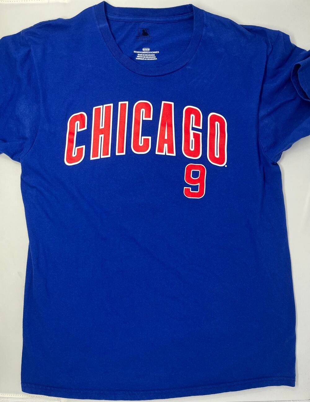 Genuine Merchandise Chicago Cubs #9 Baez T-shirt size M Pre-Owned in good condit